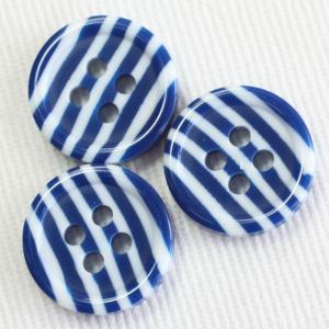 ボタン プラスチックボタン 青ｘ白 13mm 1個入 柄 模様 ボタン 手芸 通販｜assure-2