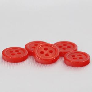 ボタン 業務用シャツボタン 10mm 赤 100個入 割れ 欠けに強いプラスチック シャツ ブラウス向 ボタン 手芸 通販｜assure-2