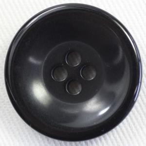 ボタン プラスチックボタン 09 黒 15mm 1個入 ナット調  シャツ ブラウス ジャケット スーツ袖向 ボタン 手芸 通販｜assure-2