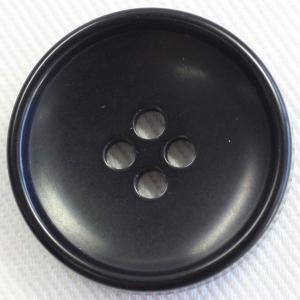 ボタン プラスチックボタン 09 黒 30mm 1個入 ナット調  ジャケット コート向 ボタン 手芸 通販｜assure-2
