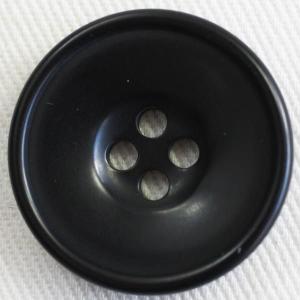 ボタン プラスチックボタン 09 黒 18mm 1個入 ナット調  シャツ ブラウス カーディガン 向 ボタン 手芸 通販｜assure-2