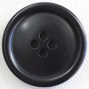ボタン プラスチックボタン 09 黒 25mm 1個入 ナット調  ジャケット コート向 ボタン 手芸 通販｜assure-2