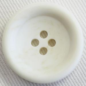 ボタン プラスチックボタン 01 白 18mm 1個入 水牛調  シャツ ブラウス カーディガン 向 ボタン 手芸 通販｜assure-2