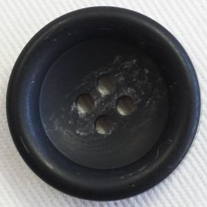 ボタン プラスチックボタン 09 黒 25mm 1個入 水牛調  ジャケット コート向 ボタン 手芸 通販｜assure-2