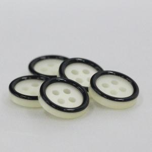 ボタン プラスチックボタン 白ｘ黒 10mm 10個入  カラフル  シャツ ブラウス カーディガン 向 ボタン 手芸 通販