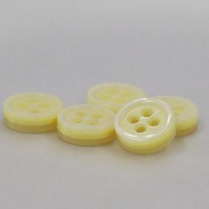 ボタン プラスチックボタン 白ｘ黄 11.5mm 10個入  カラフル  シャツ ブラウス カーディガン 向 ボタン 手芸 通販｜assure-2