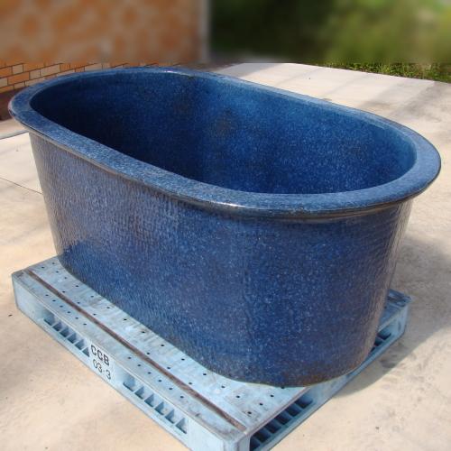 W1500×830×H600 陶器風呂-小判型 信楽焼 陶器のお風呂 浴槽 Y-HURO-B1500