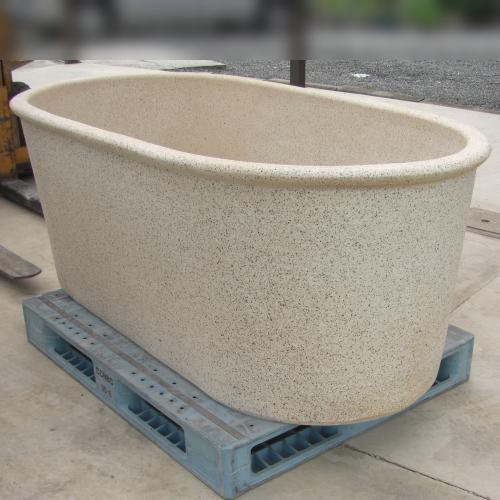 W1600×830×H600 陶器風呂-小判型 信楽焼 陶器のお風呂 浴槽 Y-HURO-B1600