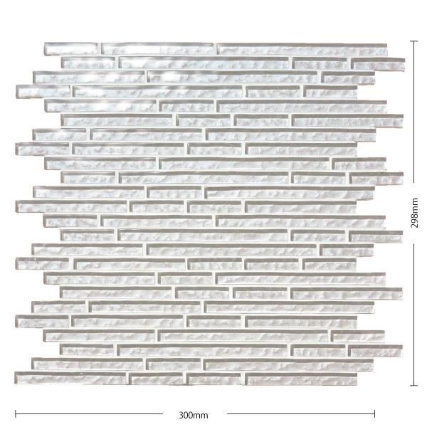 名古屋モザイク / アイシィグラス Icy Glass 10.5×乱尺裏ネット貼り 11シート入 A...