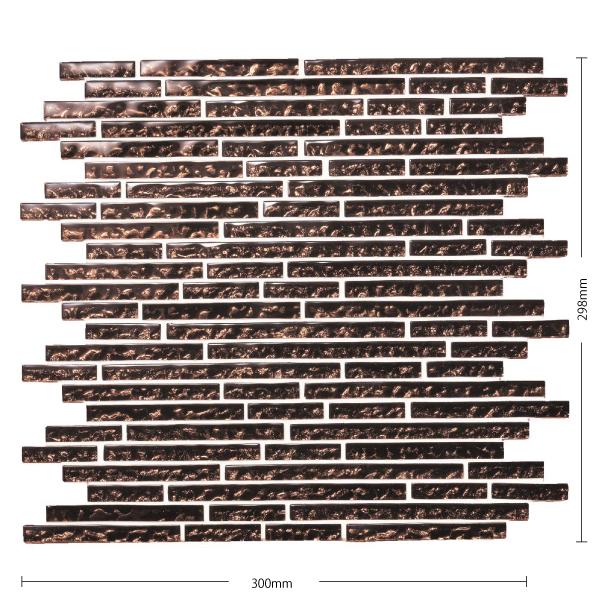 名古屋モザイク / アイシィグラス Icy Glass 10.5×乱尺裏ネット貼り 11シート入 A...