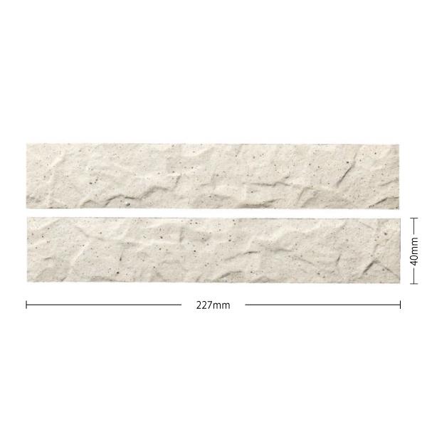 名古屋モザイク / アドリア Adria 227×40ボーダー 90枚入 ADR-01R 外装壁タイ...