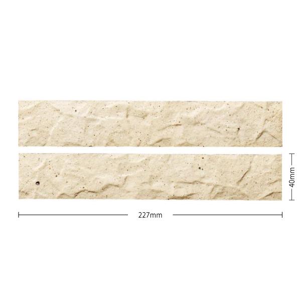 名古屋モザイク / アドリア Adria 227×40ボーダー 90枚入 ADR-02R 外装壁タイ...