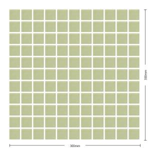 モザイクアート風の鏡細工 名古屋モザイク / アートモザイク施釉25角 Art Mosaic 25角紙