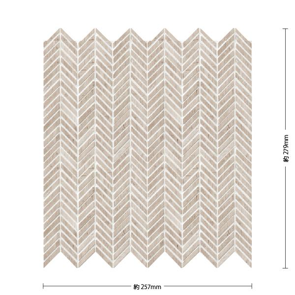 名古屋モザイク / マーブルジオメトリー Marble Geometry 34×5平行四辺形裏ネット...