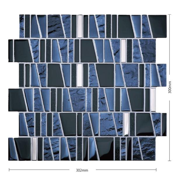 名古屋モザイク / トラペデコール Trapedecor 異形状ミックス裏ネット貼り 11シート入 ...