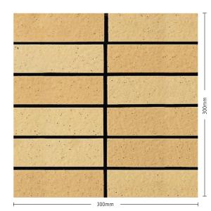 天然石貼材 スクエアストーン モザイク スレンダー48 ベージュミックス