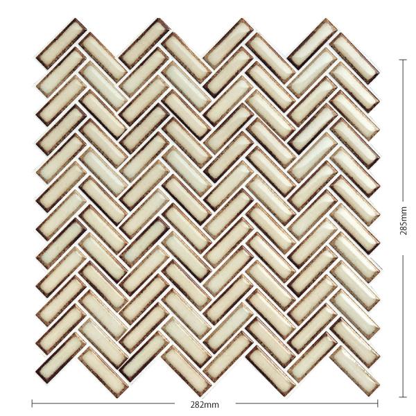 名古屋モザイク / フィデス Fides 48×15ボーダー紙貼り(ヤハズ貼り) 22シート入 FI...