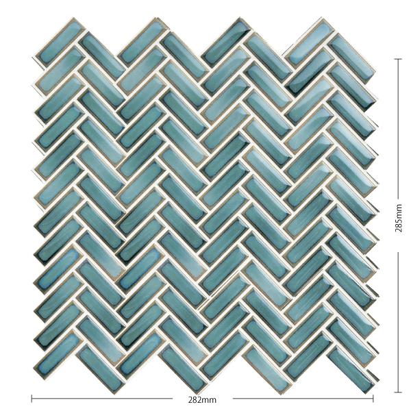 名古屋モザイク / フィデス Fides 48×15ボーダー紙貼り(ヤハズ貼り) 22シート入 FI...