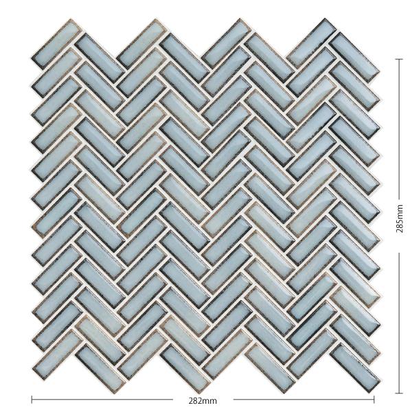 名古屋モザイク / フィデス Fides 48×15ボーダー紙貼り(ヤハズ貼り) 22シート入 FI...