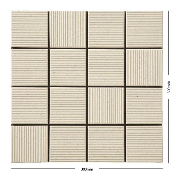 名古屋モザイク / エステア Exteor 75角筋面 18シート入 HD-EXT-002 外装壁タ...