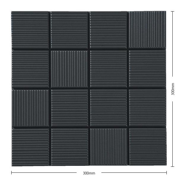 名古屋モザイク / エステア Exteor 75角筋面 18シート入 HD-EXT-004 外装壁タ...