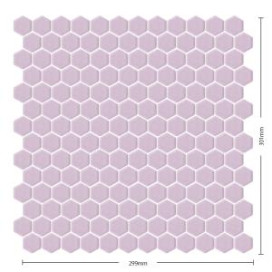 名古屋モザイク / ヘキサゴン Hexagon 22六角形紙貼り プレーン 30