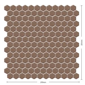 名古屋モザイク / ヘキサゴン Hexagon 22六角形紙貼り プレーン 30