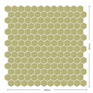 名古屋モザイク / ヘキサゴン Hexagon 22六角形紙貼り プレーン 30