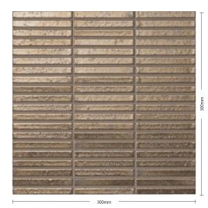 LIXIL インテリアモザイク ルンゴ 150×20mm角ボーダーネット張り LIXIL インテリアモザイク ルンゴ 150×20mm角ボーダーネット張り