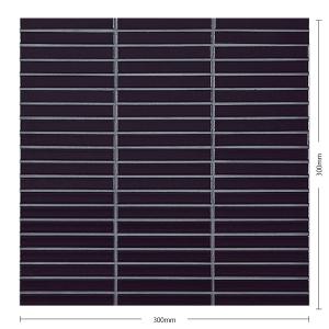 LIXIL インテリアモザイク 窯変ボーダー 100×15mm角ボーダー