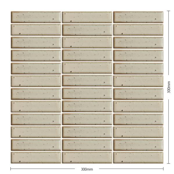 名古屋モザイク / イリーデ Iriede 95×20ボーダー紙貼り(スダレ貼り) 22シート入 I...