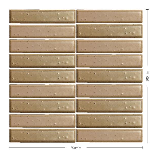 名古屋モザイク / イリーデ Iriede 145×28ボーダー紙貼り(スダレ貼り) 18シート入 ...