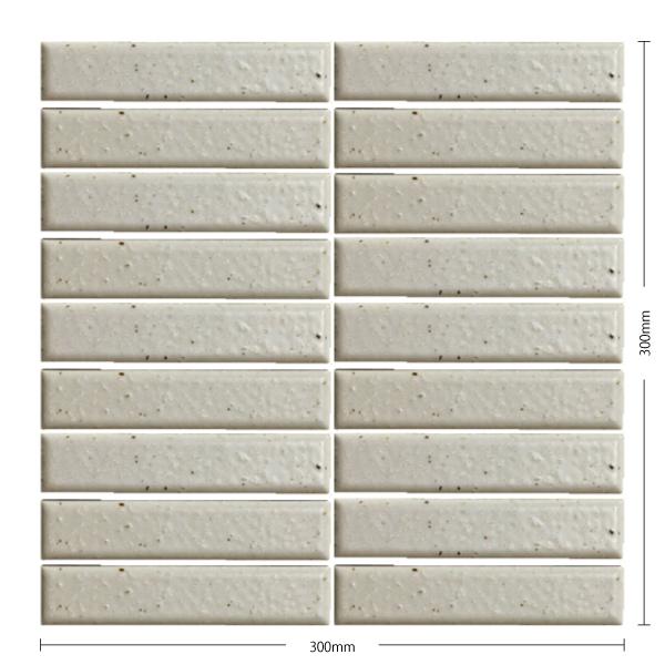 名古屋モザイク / イリーデ Iriede 145×28ボーダー紙貼り(スダレ貼り) 18シート入 ...