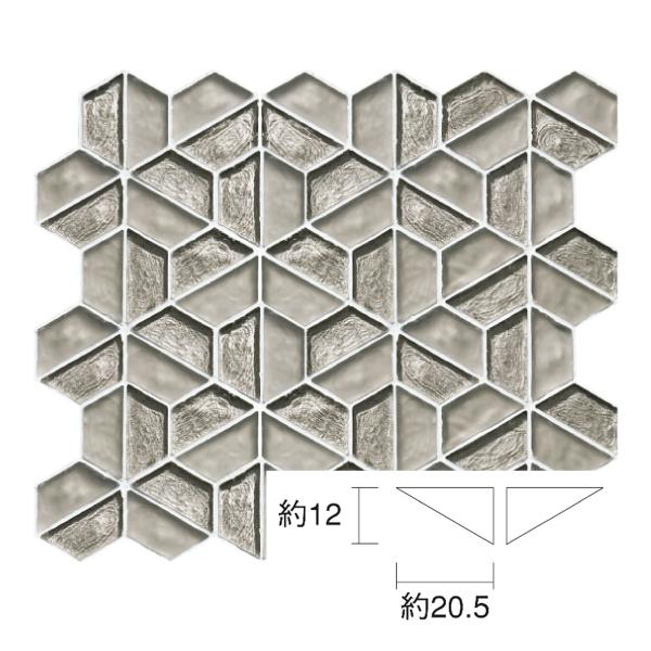 名古屋モザイク / アニエルグラス Aniel Glass 1/2三角形(端部用) 4個入 LSN-...