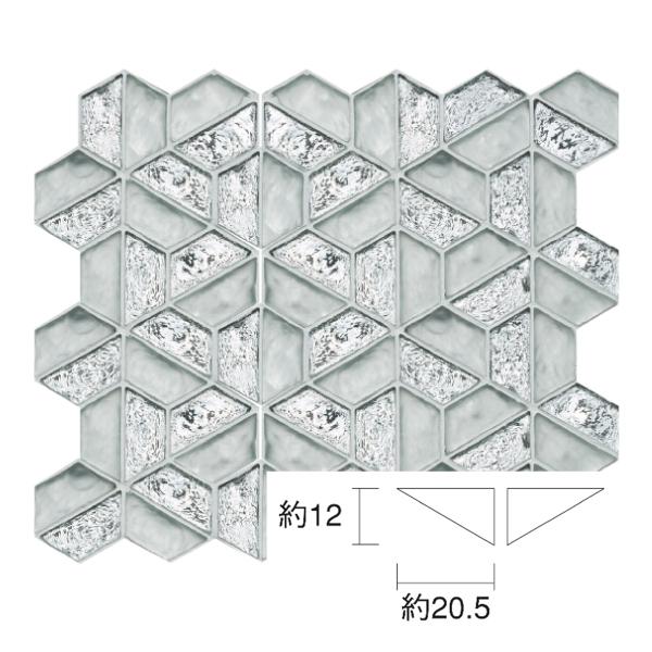 名古屋モザイク / アニエルグラス Aniel Glass 1/2三角形(端部用) 4個入 LSN-...