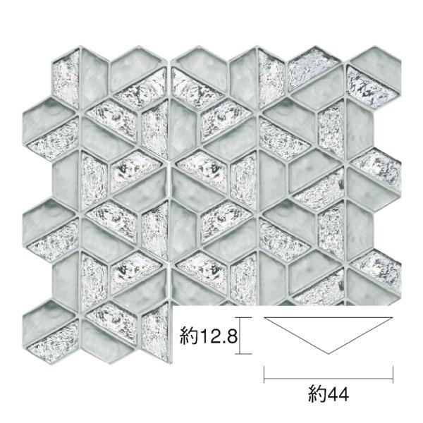 名古屋モザイク / アニエルグラス Aniel Glass 三角形(端部用) 6個入 LSN-R50...