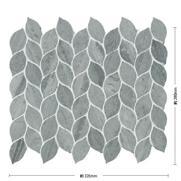 名古屋モザイク / モロッカンリーフ Moroccan Leaf 62×33葉形裏ネット貼り 5シー...