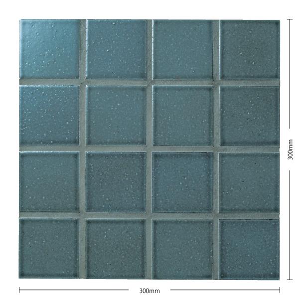 名古屋モザイク / 美濃古窯(みのうこよう) Minokoyo 75角紙貼り ミッドナイトブルー 2...