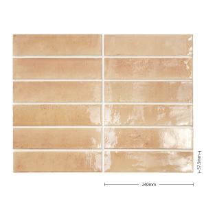 名古屋モザイク /クロジョーロ Crogiolo 240×57.5角平 36枚入 MRZ