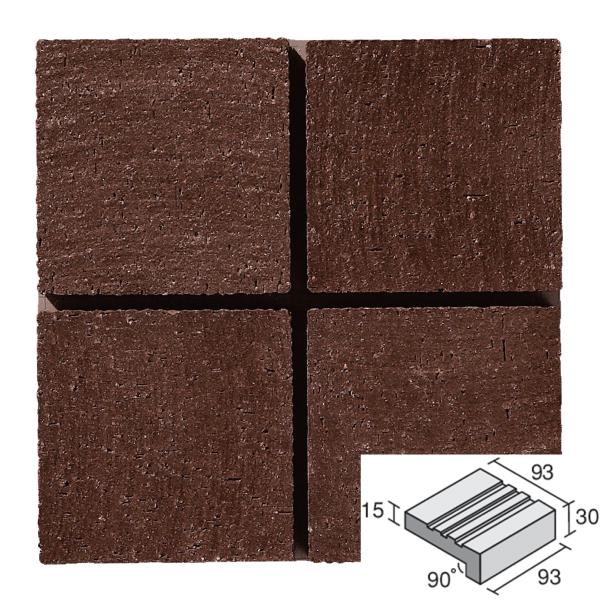 名古屋モザイク / ペーブメント Pavement 100角タレ付階段粗面(施釉) 80枚入 NGC...