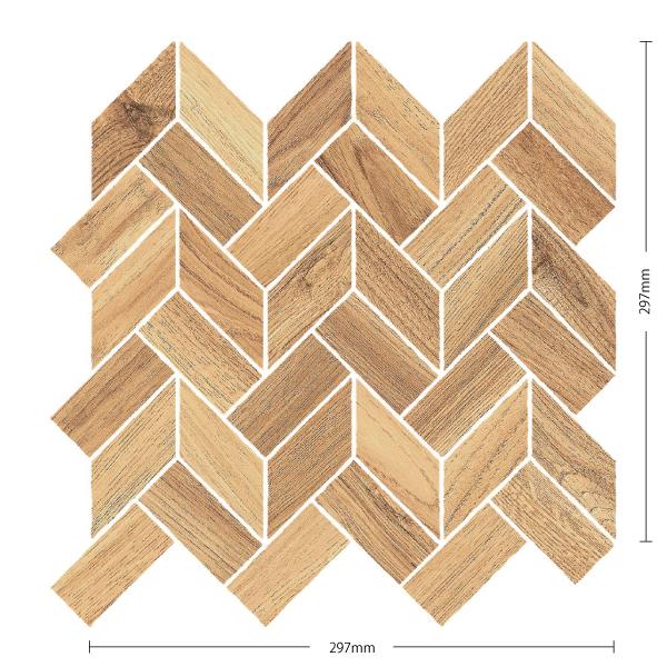 名古屋モザイク / ナチュラレッツァ Naturalezza 297×297平裏ネット貼り 6シート...