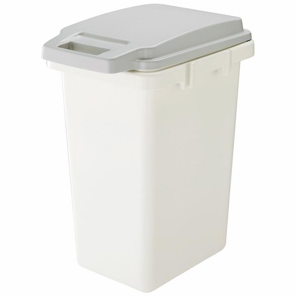 抗菌ペール 防臭 45JS ゴミ箱 グレー 灰色 おしゃれ 北欧 抗菌 防汚 衛生的 持ち手付 フタ...