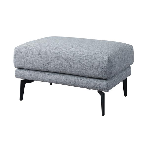 オットマン スツール スレンド グレー 灰色 おしゃれ 北欧 1人掛け 1人用 足置き 木フレーム ...