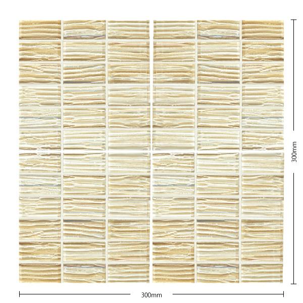 名古屋モザイク / ストリングスグラス Strings Glass 48×23角特殊面状裏ネット貼り...