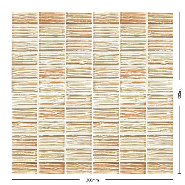 名古屋モザイク / ストリングスグラス Strings Glass 48×23角特殊面状裏ネット貼り...