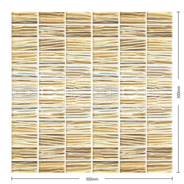 名古屋モザイク / ストリングスグラス Strings Glass 48×23角特殊面状裏ネット貼り...