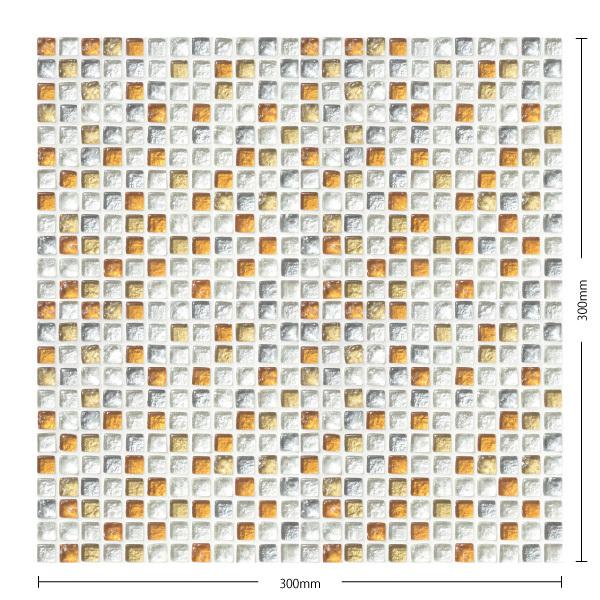 名古屋モザイク / ピカディエットグラス Picardiette Glass 11角裏ネット貼り 1...