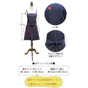 エプロン 三角巾 セット 大人 中学生 160...の詳細画像5