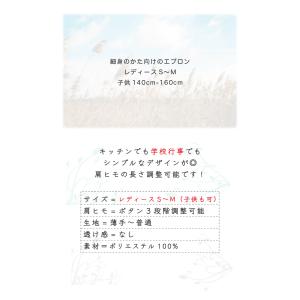 エプロン 三角巾 セット 大人 中学生 給食エ...の詳細画像3