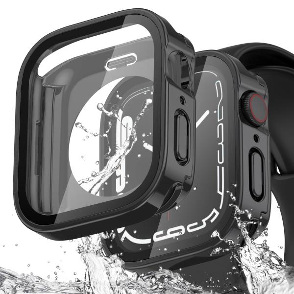 【2個セット】Kawoco アップルウォッチ 防水 カバー 44mm 対応 Apple Watch ...